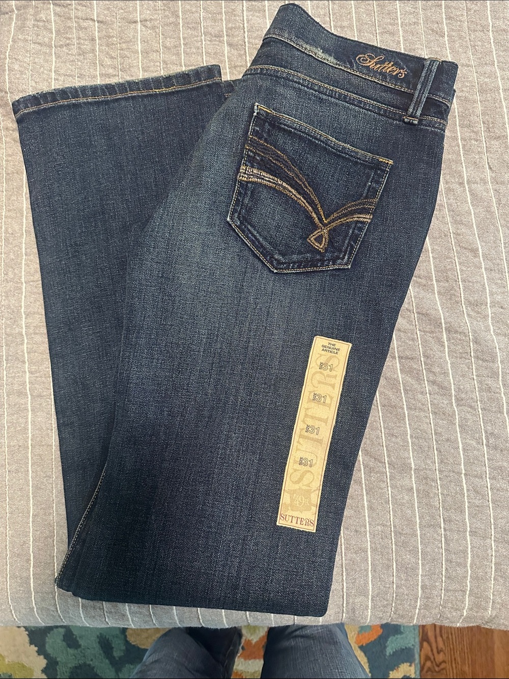 Sutters Women's Straight Leg Jeans in Dark Indigo